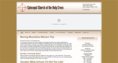 Desktop Screenshot of holycrossepiscopal.org