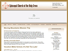 Tablet Screenshot of holycrossepiscopal.org